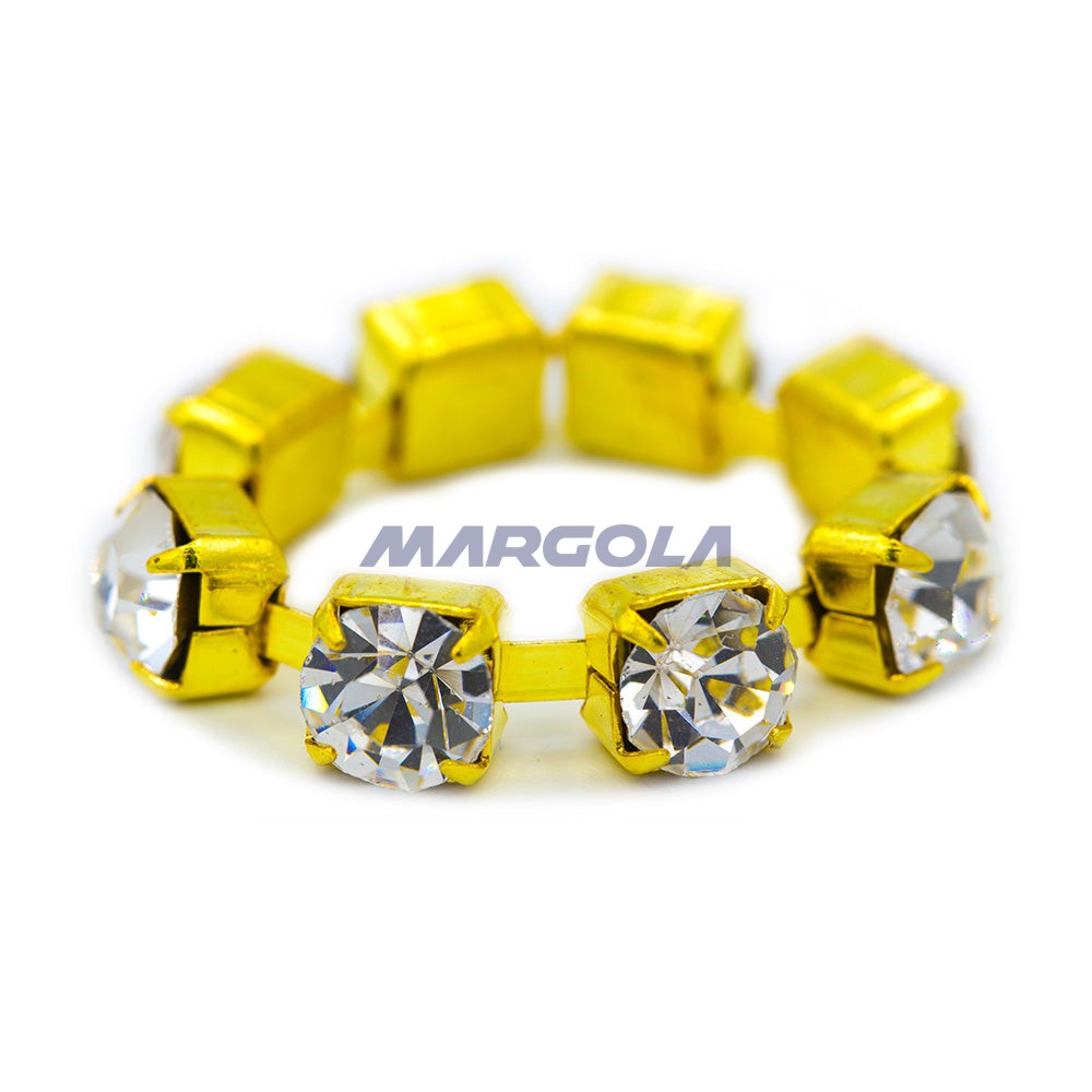 CZECH RHINESTONE CHAIN MACHINE CUT CRYSTAL - 29ss