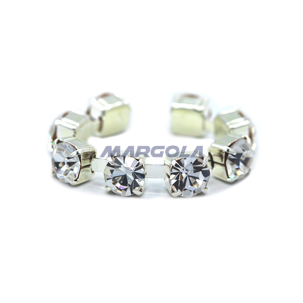 CZECH RHINESTONE CHAIN MACHINE CUT CRYSTAL - 6.5ss