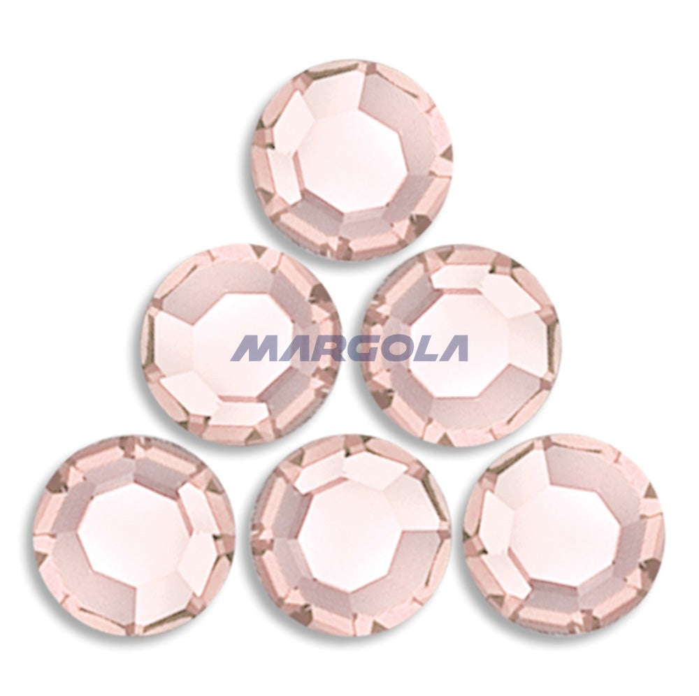 Preciosa & Jablonex Hot Fix Extra 2-Cut Glass Chaton Rose Flatback Rhinestones 40ss