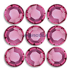 Preciosa & Jablonex Hot Fix Extra 2-Cut Glass Chaton Rose Flatback Rhinestones 40ss
