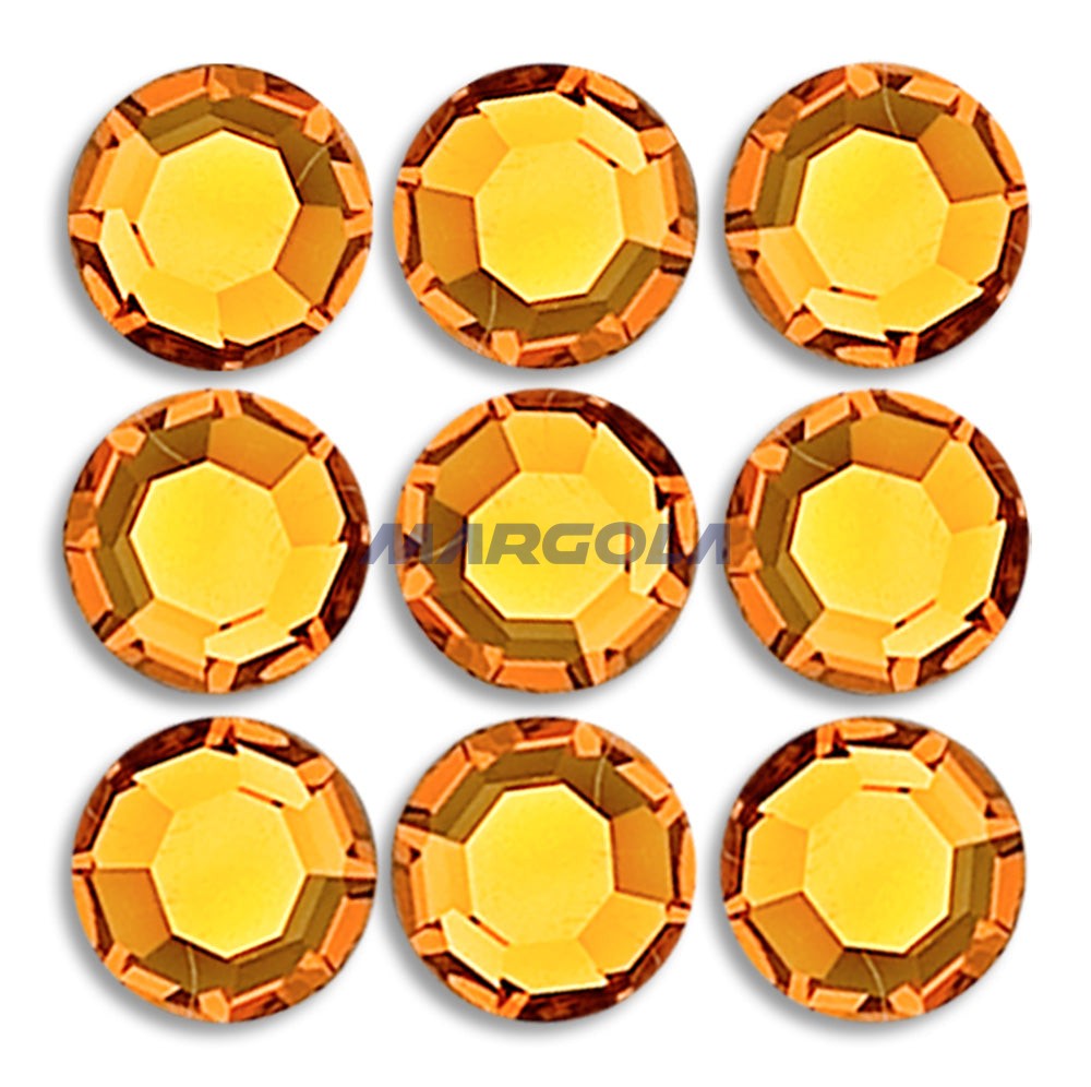 Preciosa & Jablonex Hot Fix Extra 2-Cut Glass Chaton Rose Flatback Rhinestones 10ss