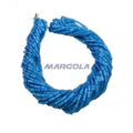 BUGLE #2 (4.5mm) AQUA SATIN PRECIOSA ORNELA BEADS