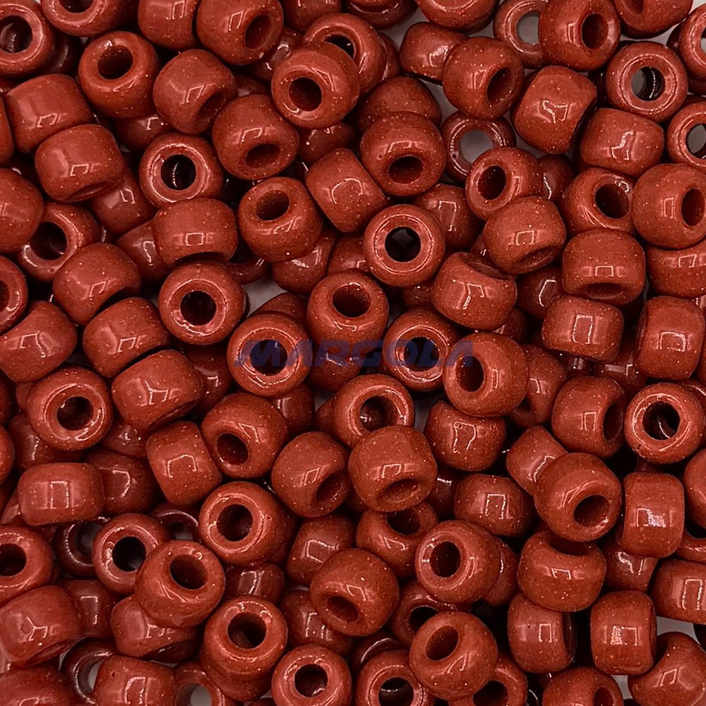 Czech Glass Crow Beads 9mm BROWN
