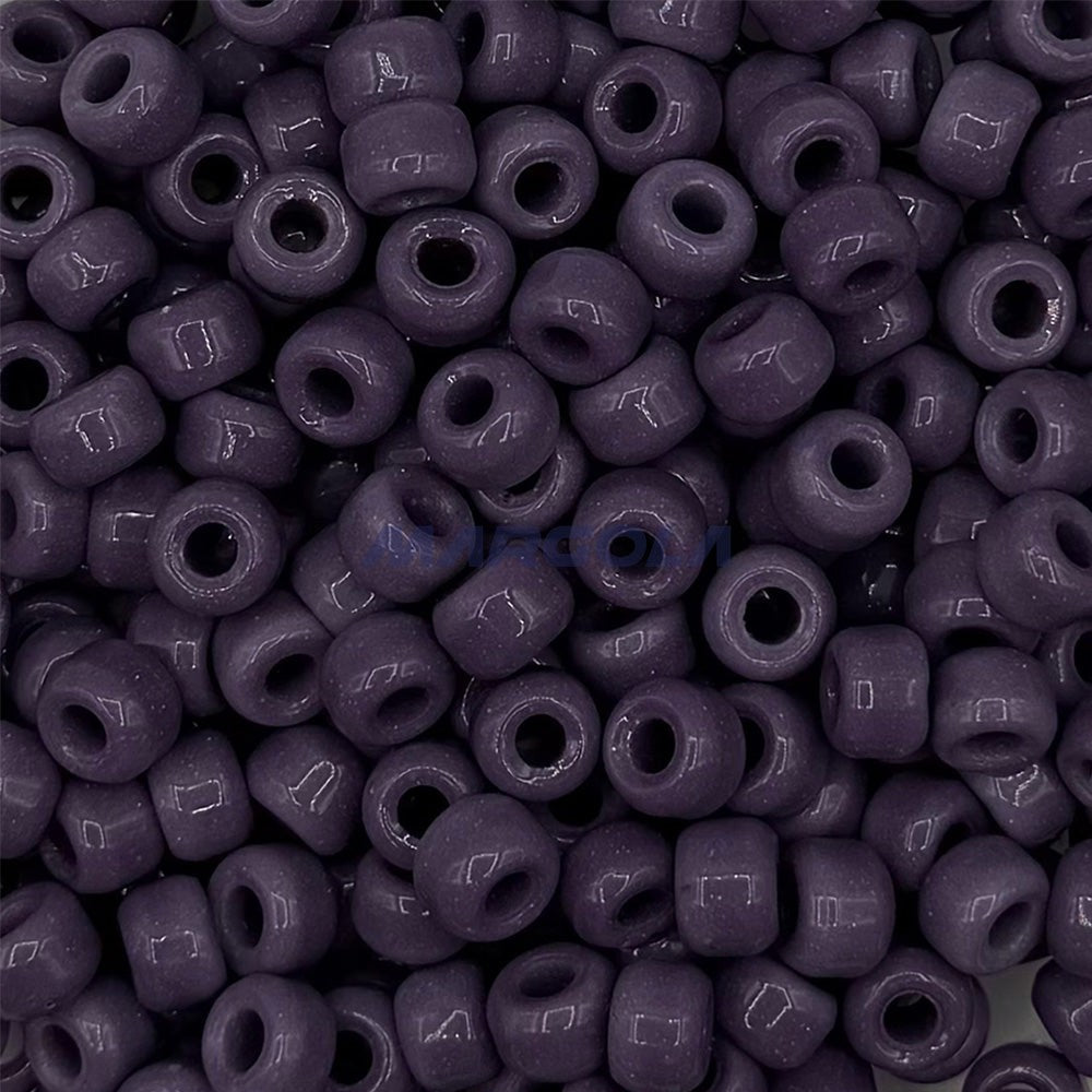Czech Glass Crow Beads 9mm PURPLE