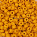 Czech Glass Crow Beads 9mm ORANGE