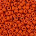 Czech Glass Crow Beads 9mm DARK ORANGE