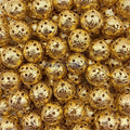 Aluminum Filigree ROUND 12mm GILT