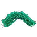 SCREW CUT FACETED CZECH GLASS FIRE POLISHED BEADS 8mm EMERALD TEAL