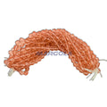 SCREW CUT FACETED CZECH GLASS FIRE POLISHED BEADS 8mm ROSALINE