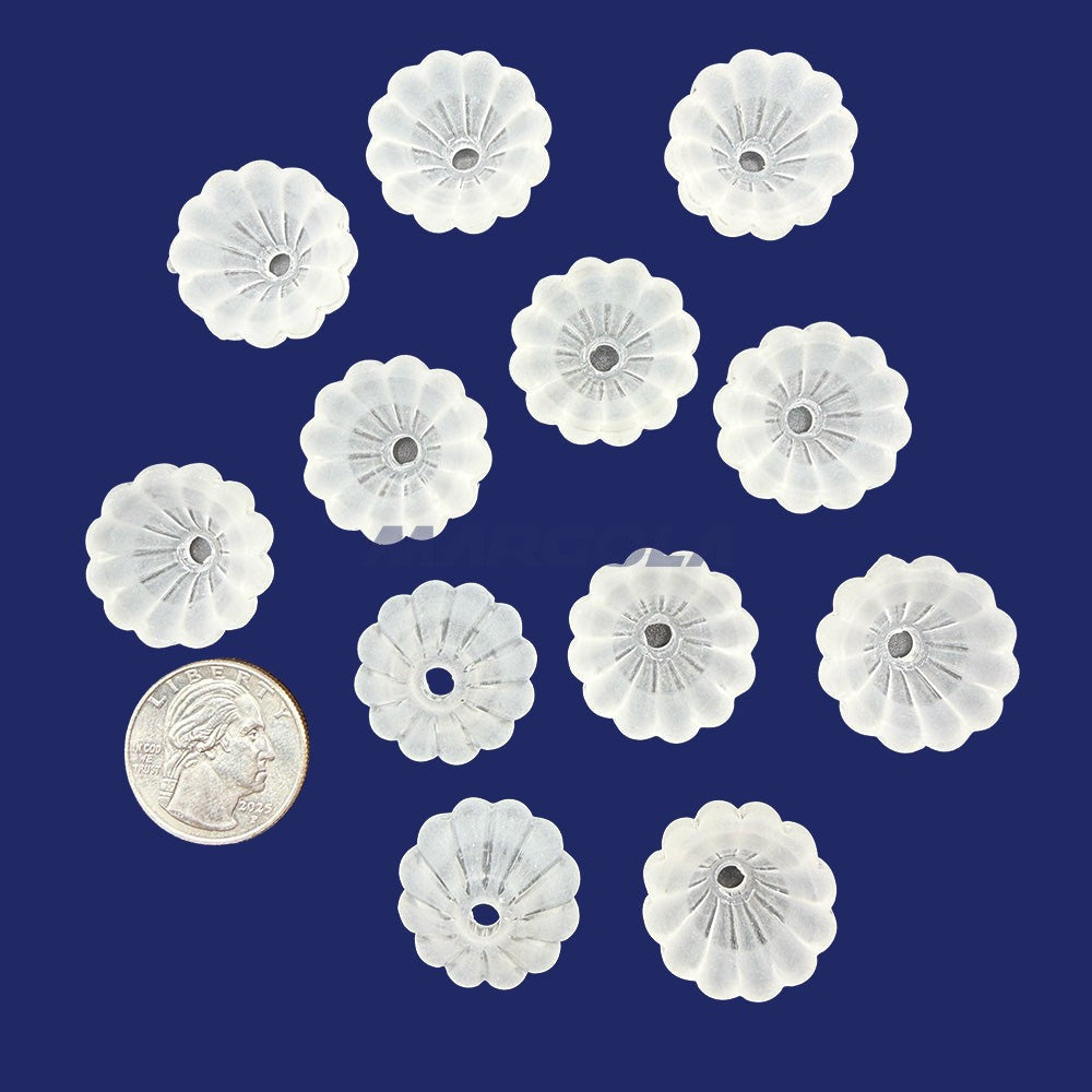 Plexi-Lalique Daisy 23mm Frosted Crystal