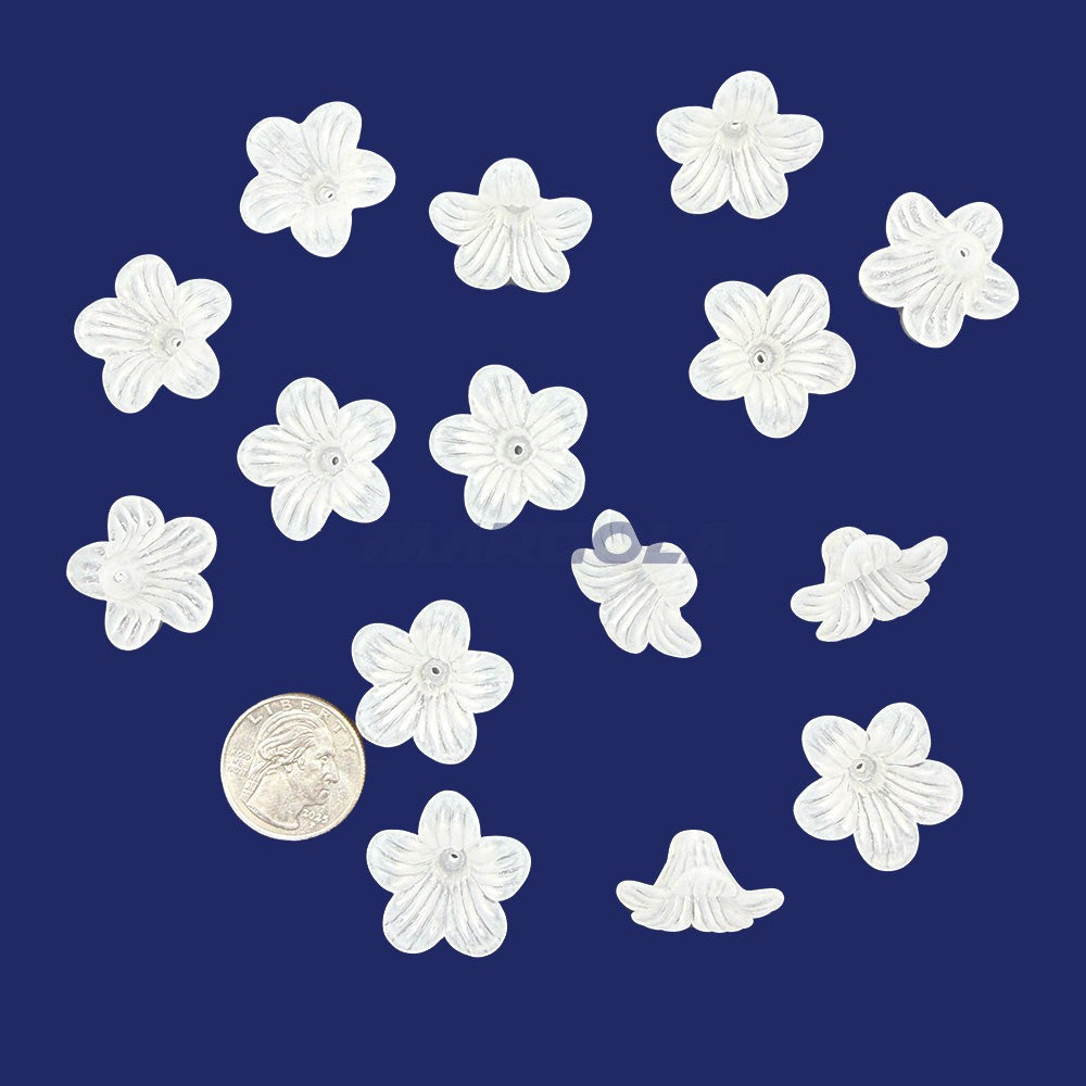 Plexi-Lalique Petals 26mm Frosted Crystal
