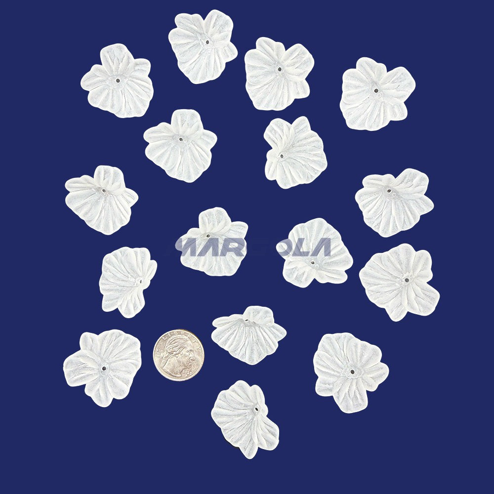 Plexi-Lalique Petals 34mm Frosted Crystal