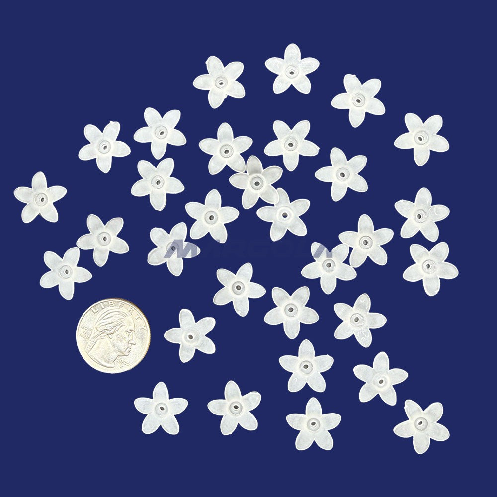 Plexi-Lalique Petals 17mm Frosted Crystal