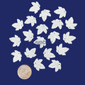 Plexi-Lalique Leaf 21x20mm Frosted Crystal