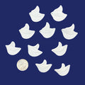 Plexi-Lalique Leaves 34x32mm Frosted Crystal