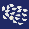 Plexi-Lalique Petals 30x17mm Frosted Crystal
