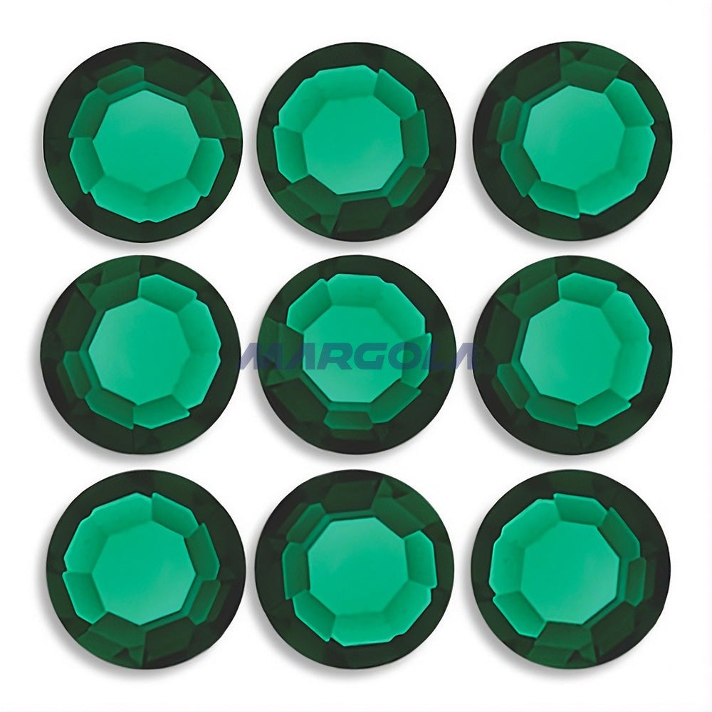 Margola Flat Back Prime Acrylic Rhinestone 30ss EMERALD