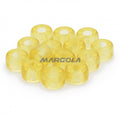 Czech Glass Roller Beads 6mm LIGHT TOPAZ TRANSPARENT