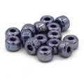 Czech Glass Roller Beads 6mm GUNMETAL