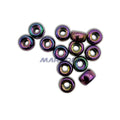 Czech Glass Roller Beads 6mm PURPLE IRIS METALLIC