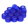 Czech Glass Roller Beads 6mm SAPPHIRE TRANSPARENT