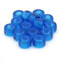 Czech Glass Roller Beads 6mm AQUAMARINE TRANSPARENT