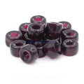 Czech Glass Roller Beads 9mm DARKAMETHYST TRANSPARENT