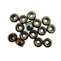 Czech Glass Roller Beads 9mm BROWN IRIS METALLIC