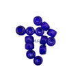 Czech Glass Roller Beads 9mm COBALT TRANSPARENT