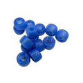 Czech Glass Roller Beads 9mm TRANSLUCENT BLUE ALABASTER GLASS