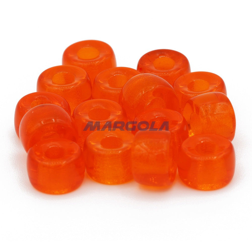 Czech Glass Roller Beads 9mm HYACINTH TRANSPARENT