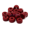 Czech Glass Roller Beads 9mm BURGUNDY  OPAQUE