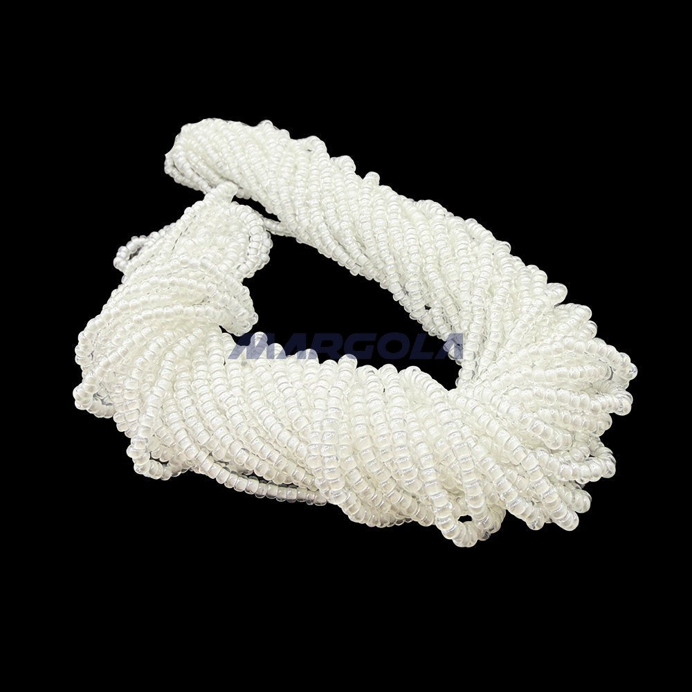 SEED 10/0 Crystal Luster White Lined PRECIOSA ORNELA BEADS