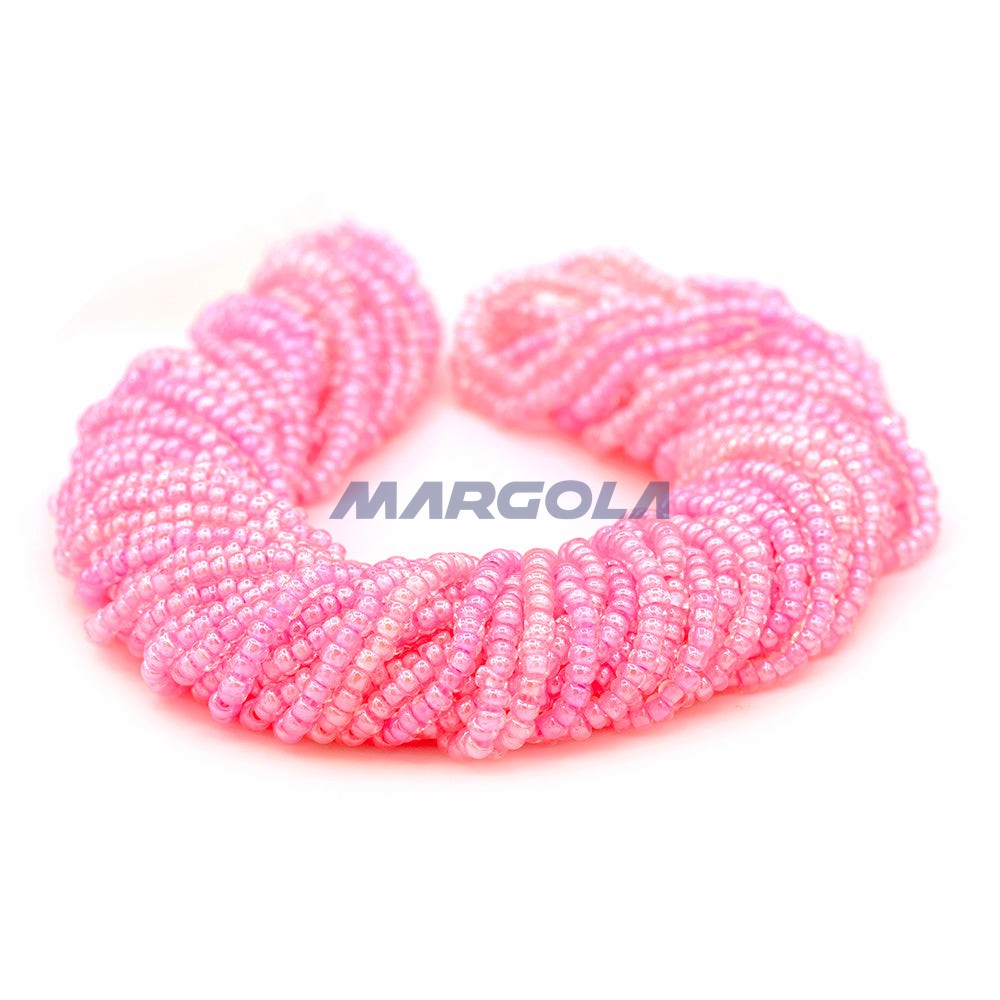 SEED 10/0 Crystal Luster Pink Lined PRECIOSA ORNELA BEADS