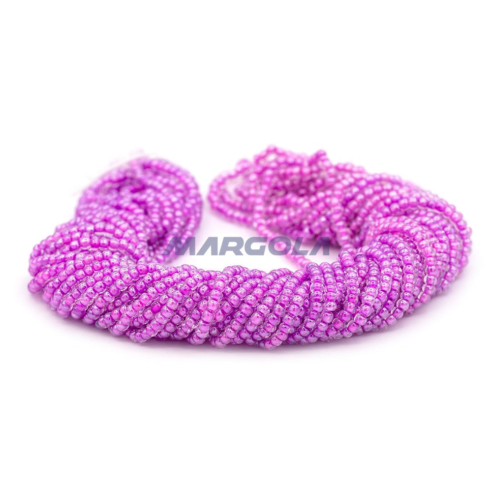 SEED 10/0 Crystal Luster Violet Lined PRECIOSA ORNELA BEADS