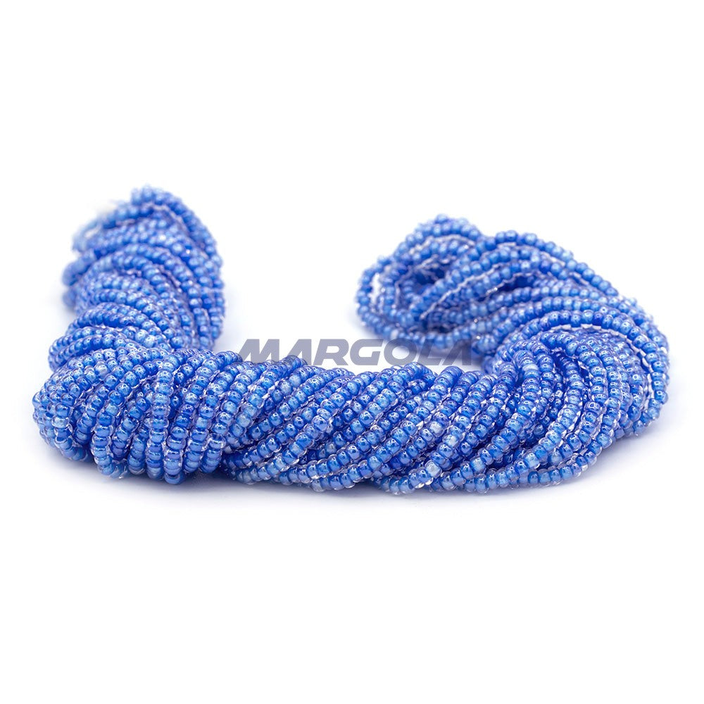 SEED 10/0 Crystal Luster Blue Lined PRECIOSA ORNELA BEADS
