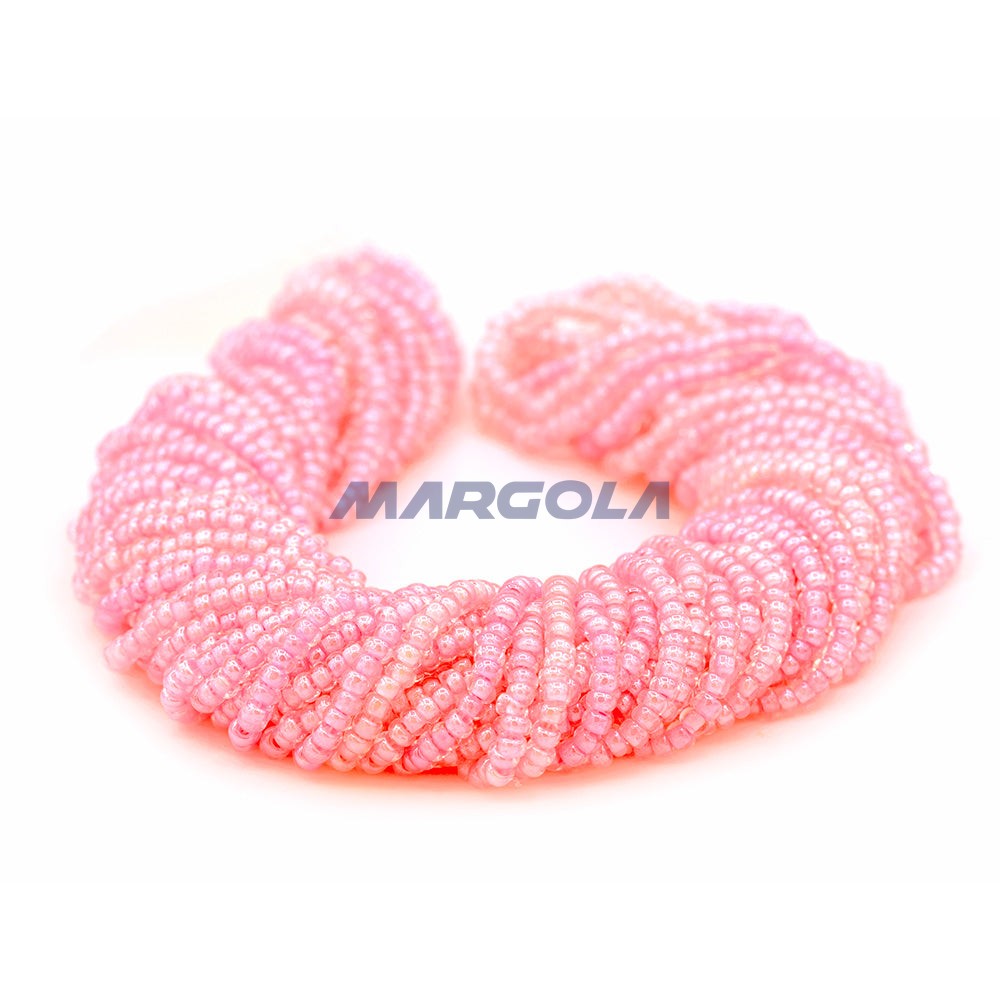SEED 10/0 Crystal Luster Pink Lined PRECIOSA ORNELA BEADS