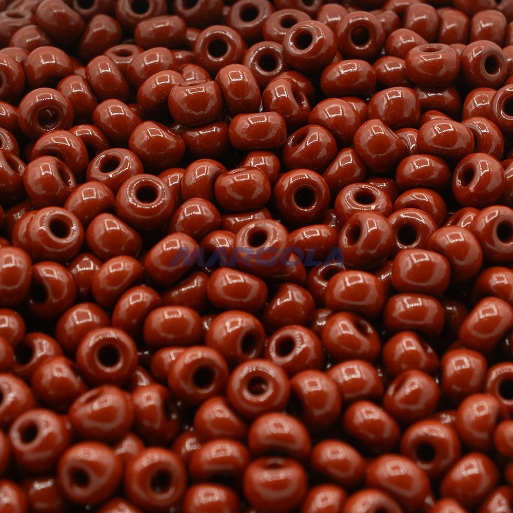 SEED 6/0 BROWN OPAQUE PRECIOSA ORNELA BEADS