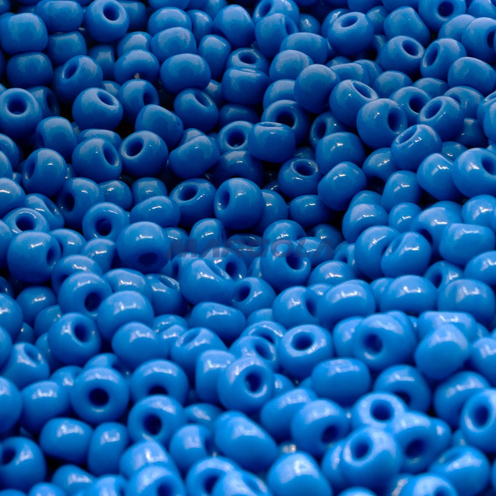 SEED 6/0 BLUE OPAQUE PRECIOSA ORNELA BEADS