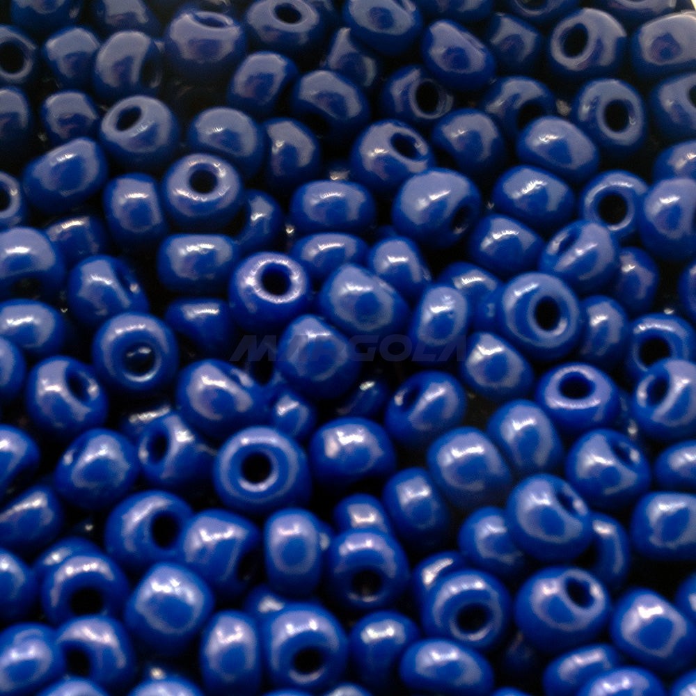 SEED 6/0 DK. BLUE OPAQUE PRECIOSA ORNELA BEADS