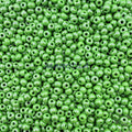 SEED 6/0 MINT GREEN OPAQUE LUSTER PRECIOSA ORNELA BEADS