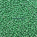 SEED 6/0 GREEN OPAQUE LUSTER PRECIOSA ORNELA BEADS