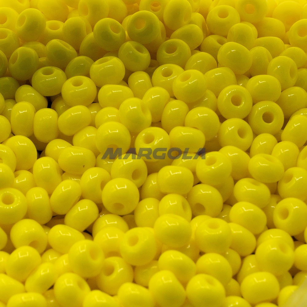 SEED 6/0 YELLOW OPAQUE PRECIOSA ORNELA BEADS
