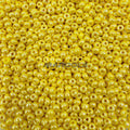 SEED 6/0 YELLOW OPAQUE LUSTER PRECIOSA ORNELA BEADS