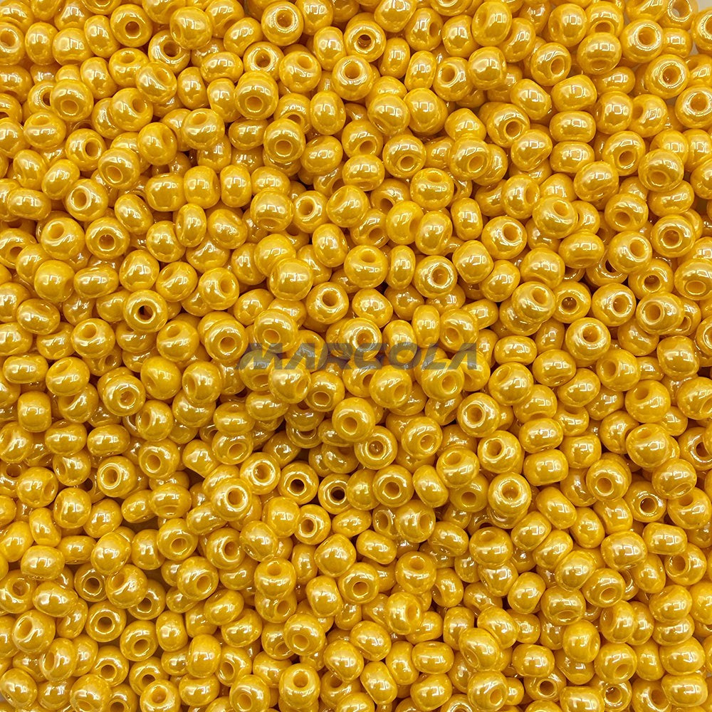 SEED 6/0 MANGO OPAQUE LUSTER PRECIOSA ORNELA BEADS