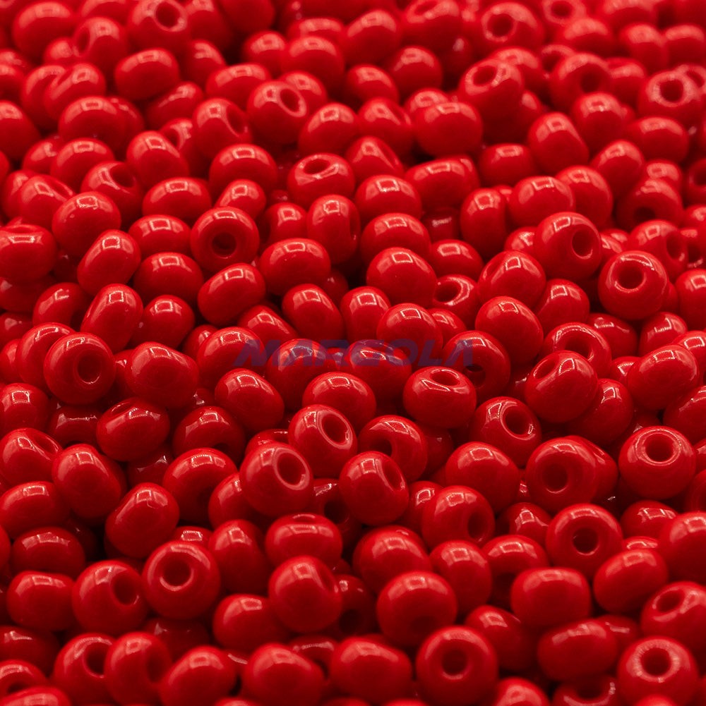 SEED 6/0 DK. RED OPAQUE PRECIOSA ORNELA BEADS
