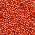 SEED 6/0 ORANGE OPAQUE LUSTER PRECIOSA ORNELA BEADS